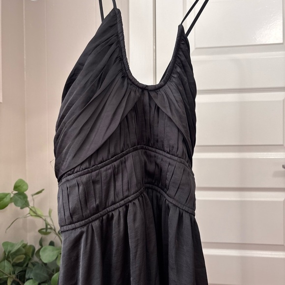 Boden Black Ruched Halter Midi Dress - Picture 9 of 9